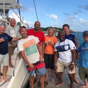 a group of people posing for the camera