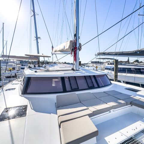 a boat docked at a dock