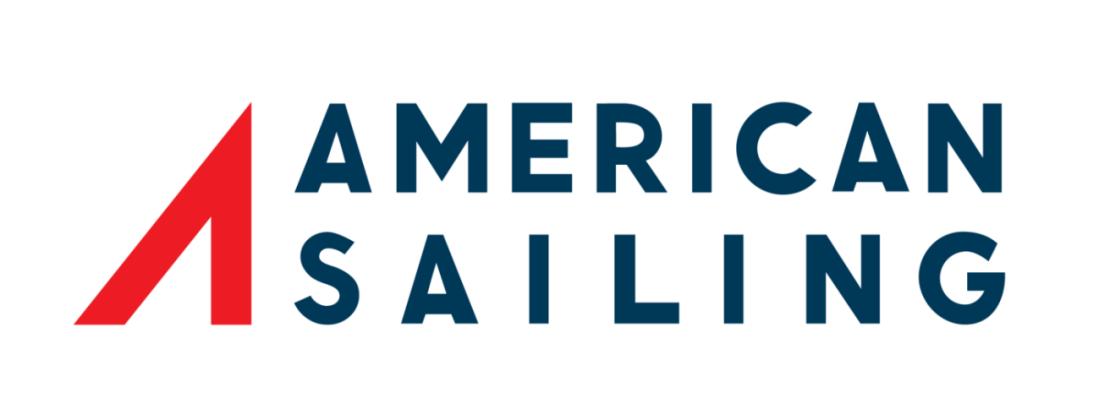 American sailing-logo a close up of a sign